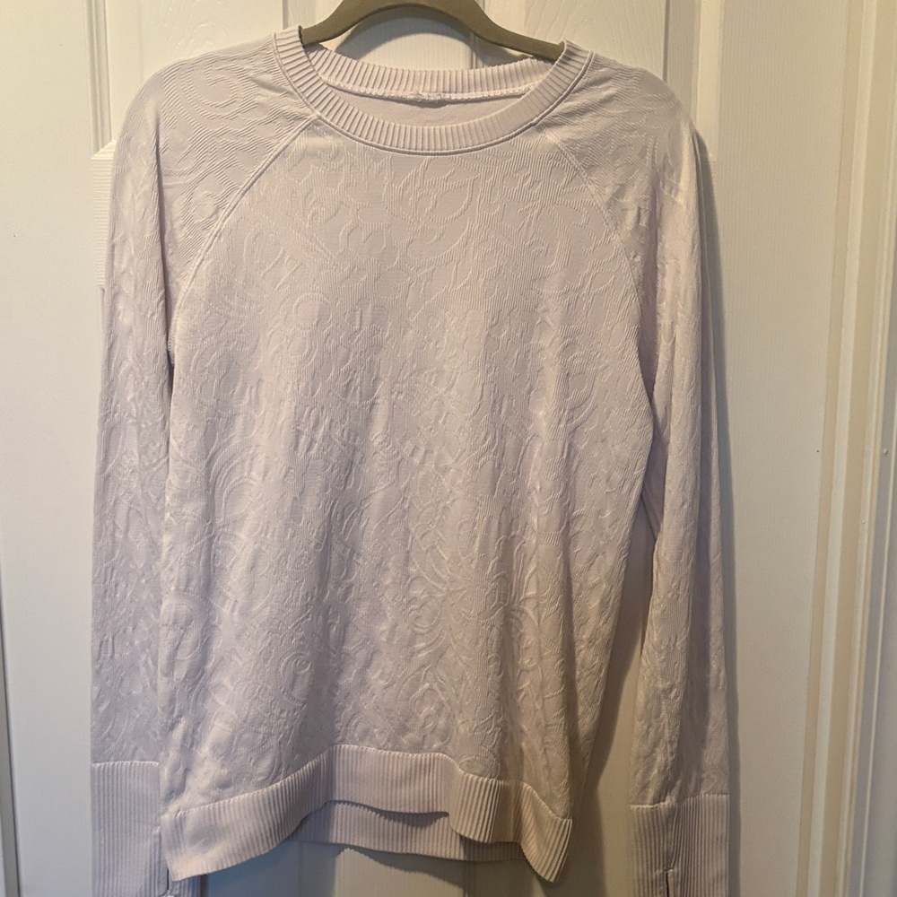 Lululemon Textured Crewneck Sweater - Light Lavender